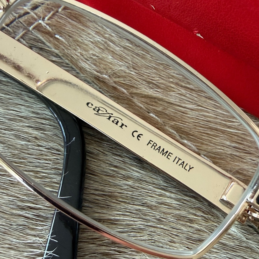 Caviar Italy Vintage Men's Brown and Gold Eyewear Eyeglasses - Model #M4851 - Picture 5 of 15